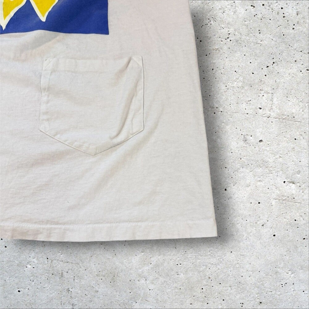 Vintage 90s Beach Bound Sun Graphic Pocket Tee Shirt Made In USA Single Stitch - Picture 6 of 9